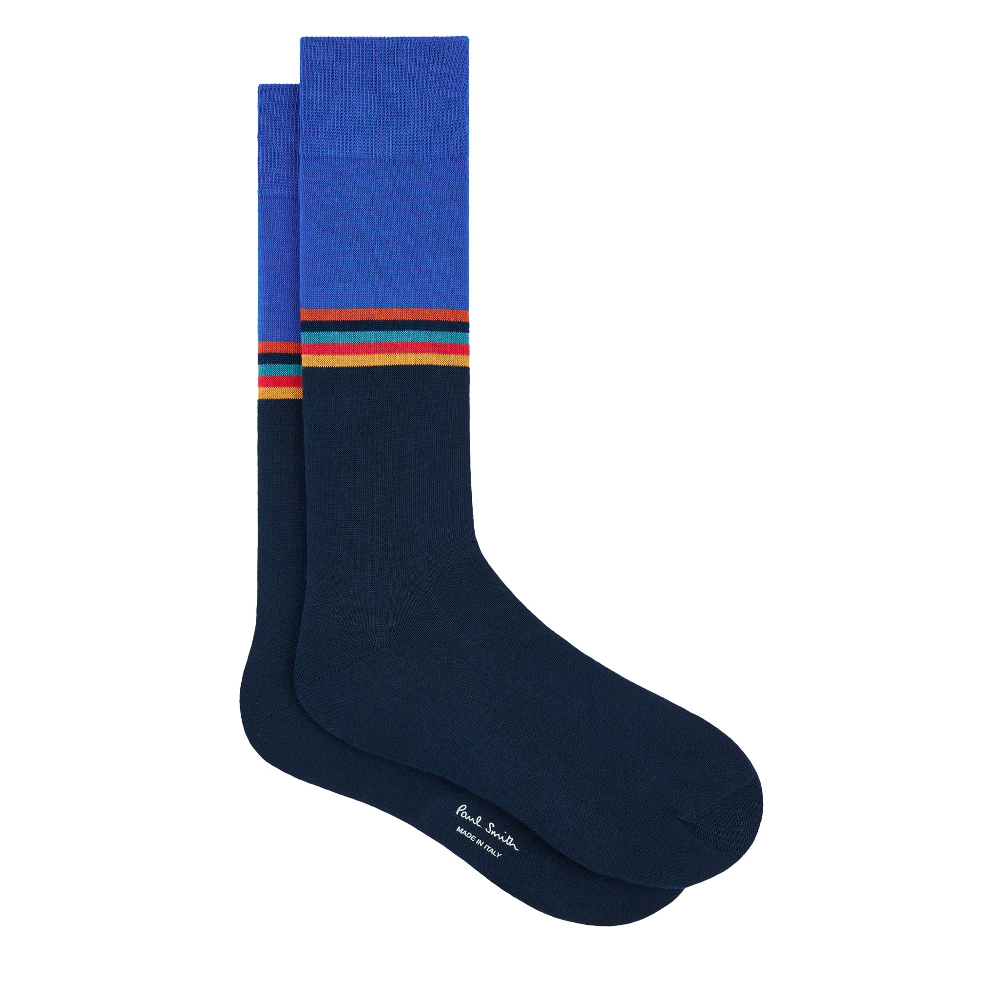 Mens Paul Smith Navy Jared Artist Stripe Socks