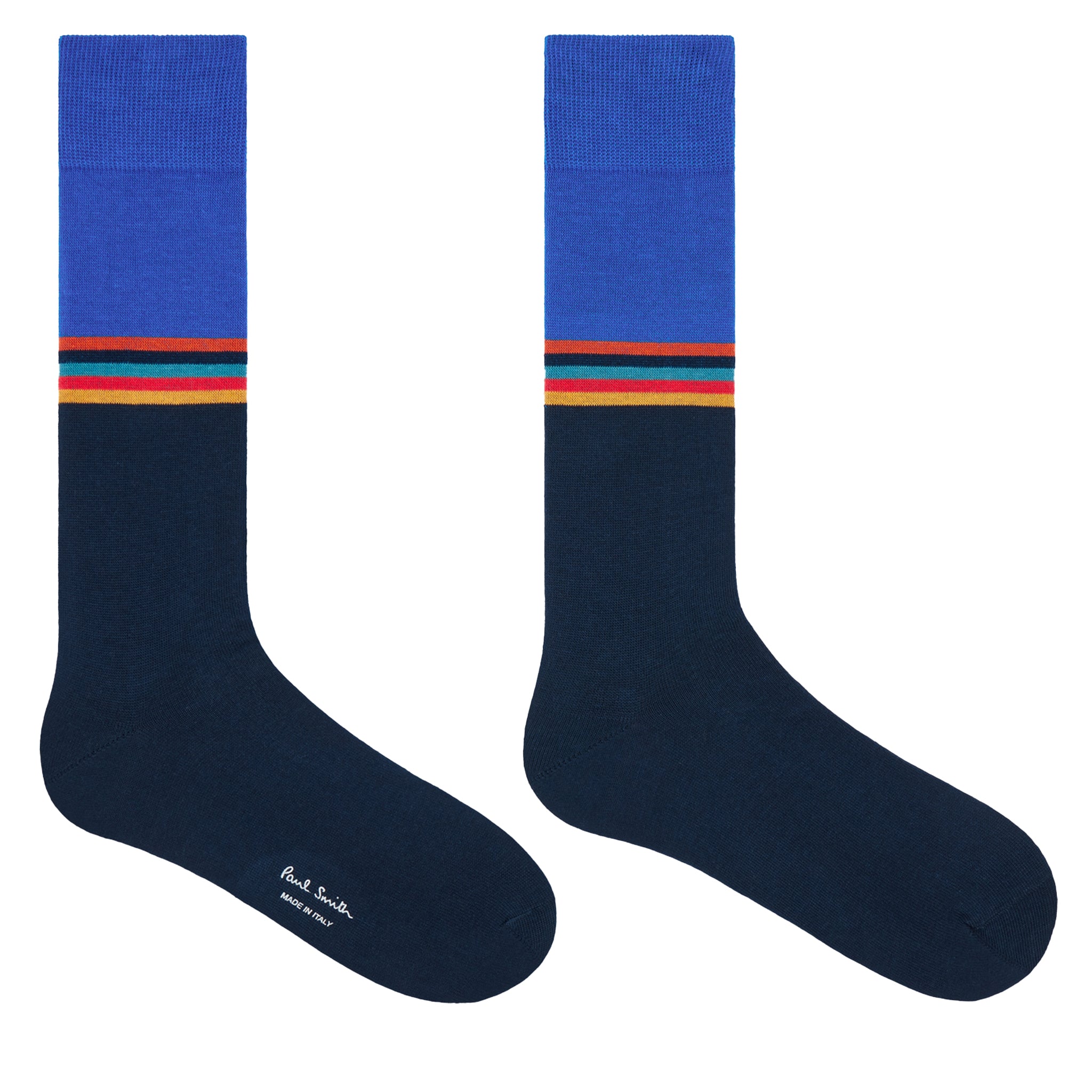 Mens Paul Smith Navy Jared Artist Stripe Socks