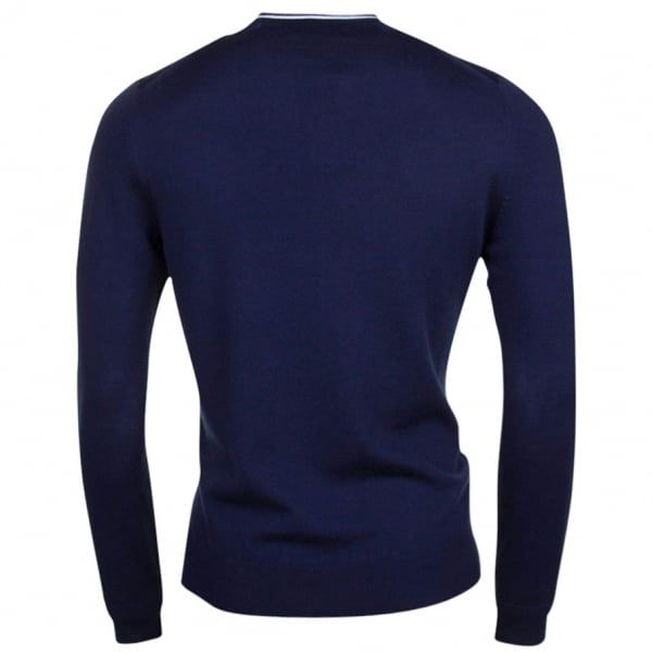 Mens Dark Carbon Crew Neck Knitted Jumper