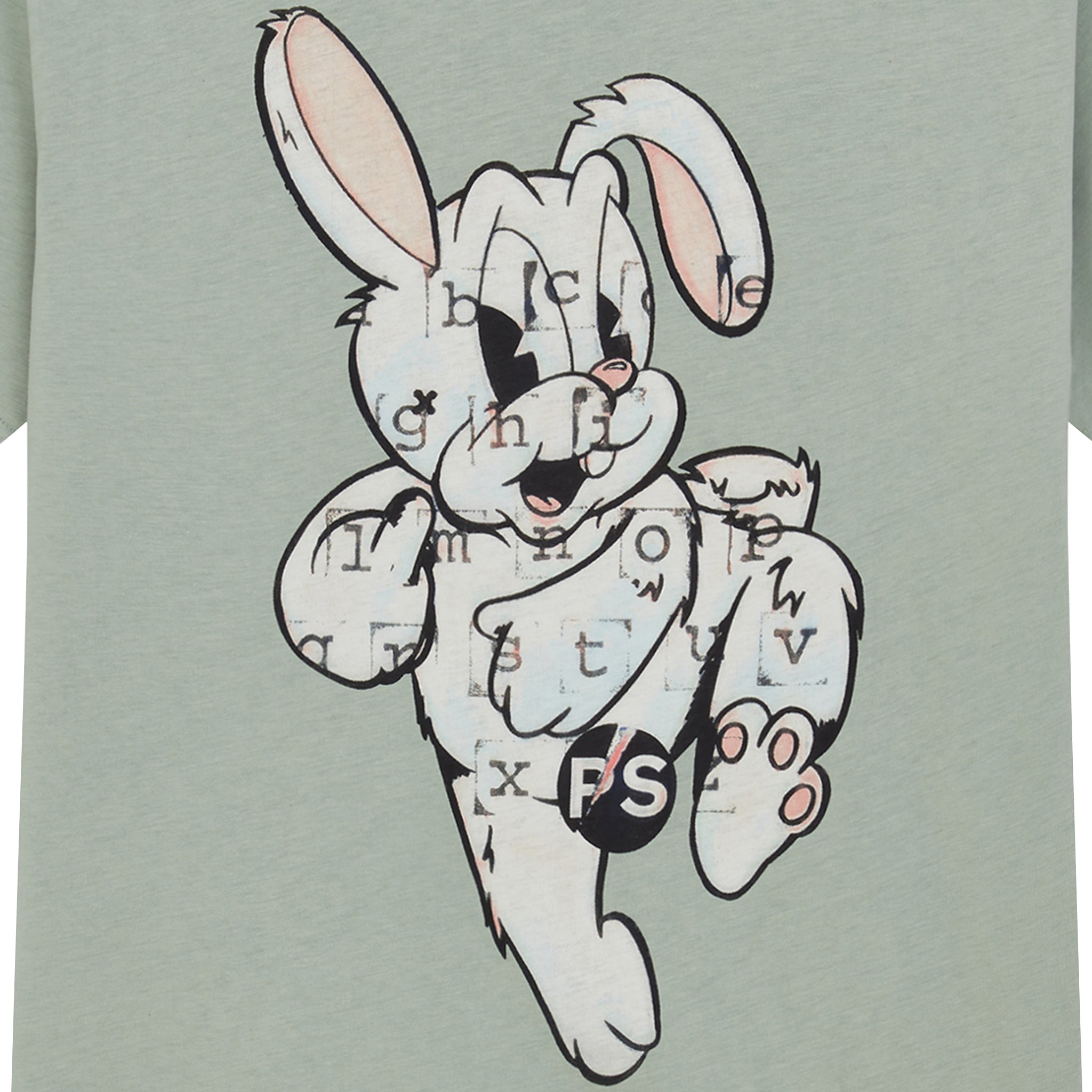 Mens Paul Smith Pastel Green Bunny Regular Fit S/s T Shirt