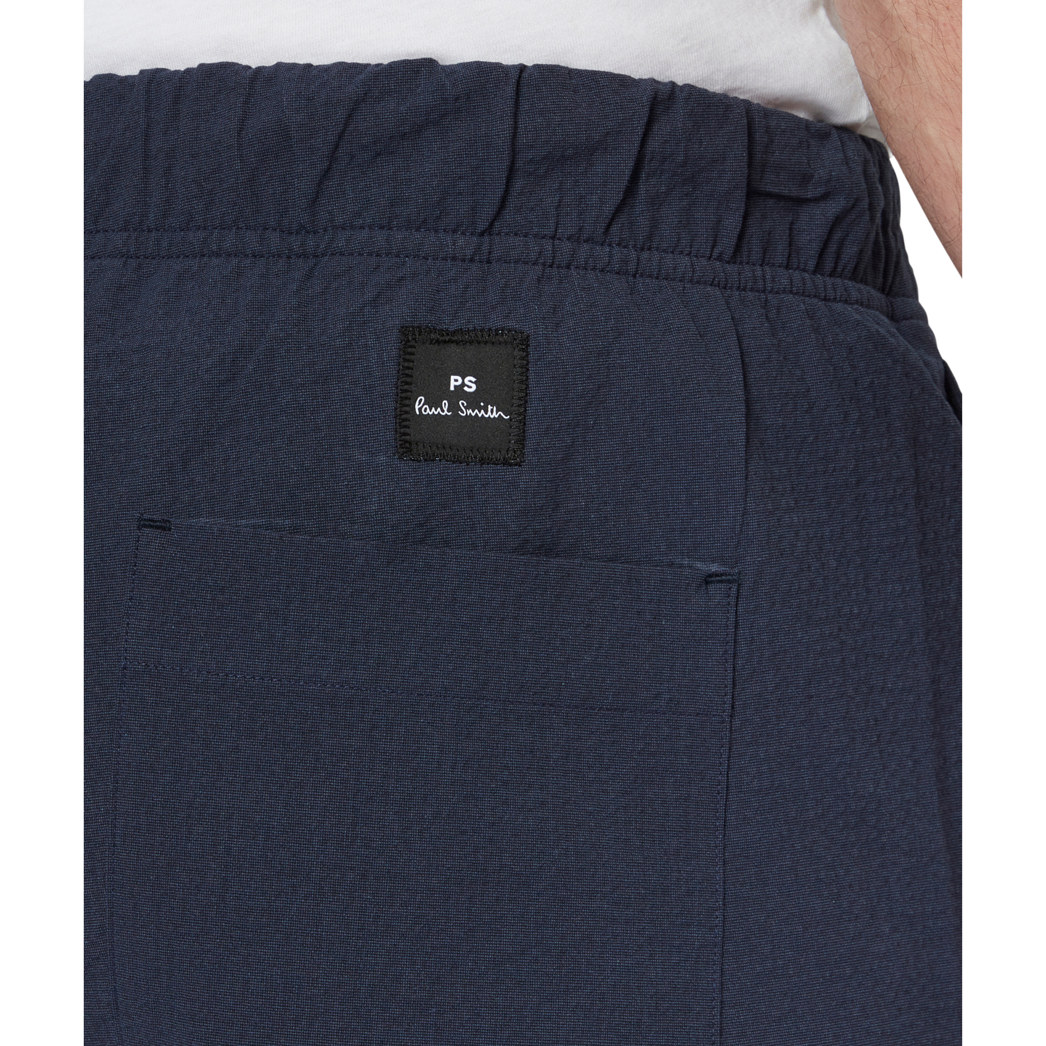 Mens Paul Smith Very Dark Navy Seersucker Shorts