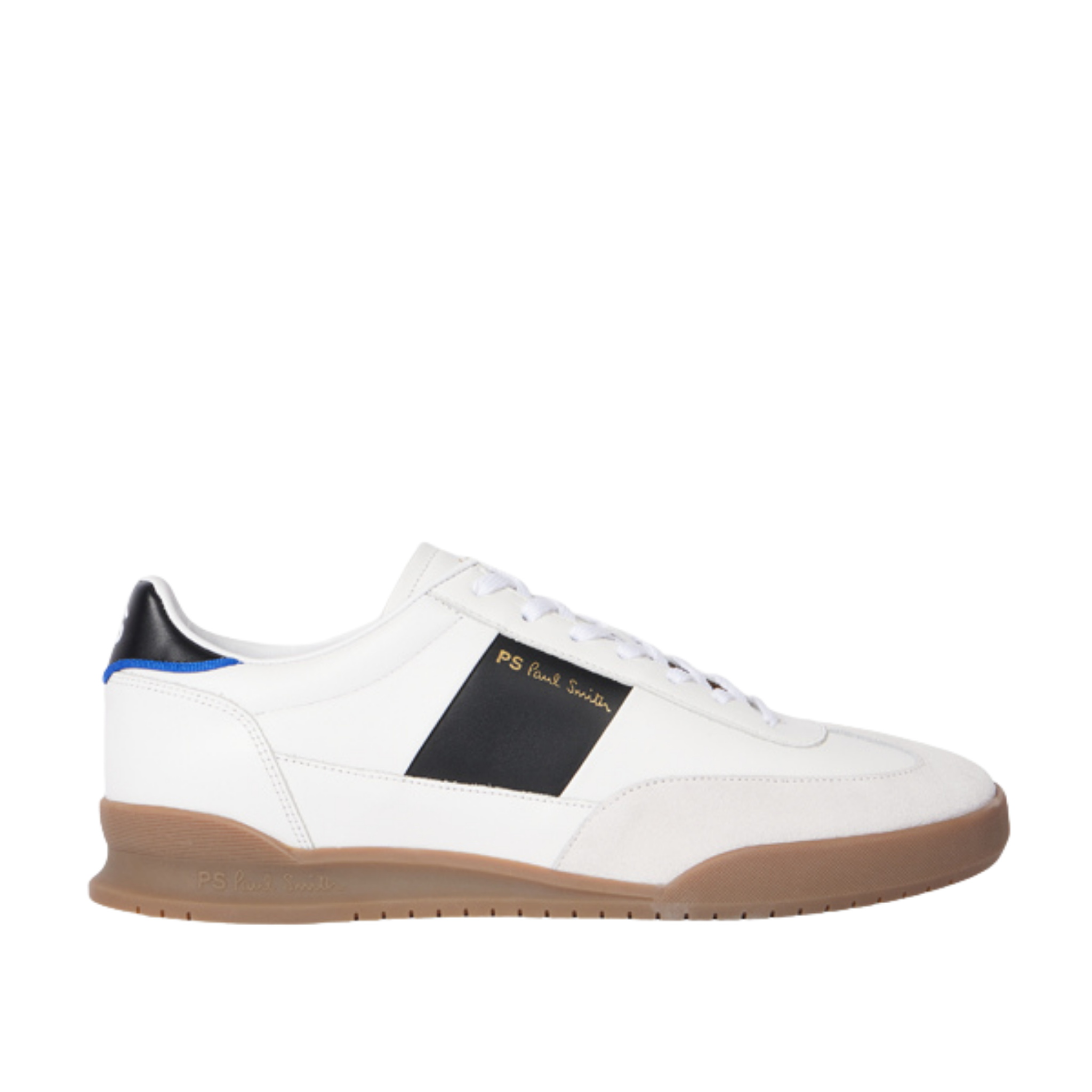 Mens Paul Smith White/Black Panel Dover Trainers