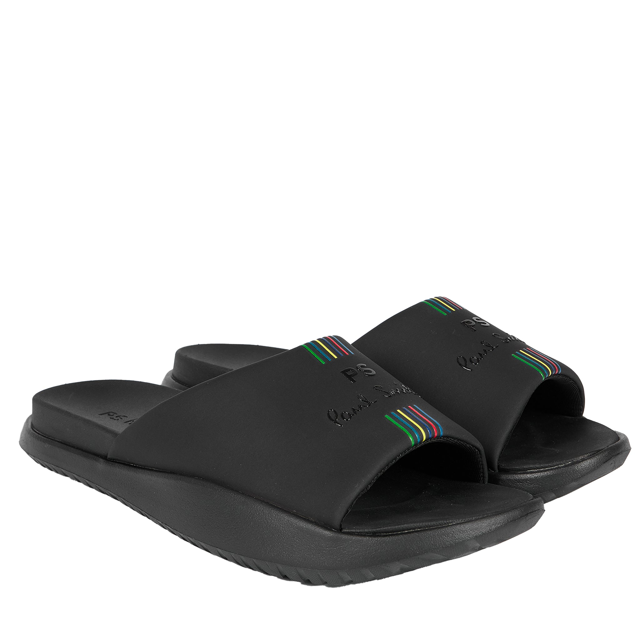 Mens Paul Smith Black Powell Slides