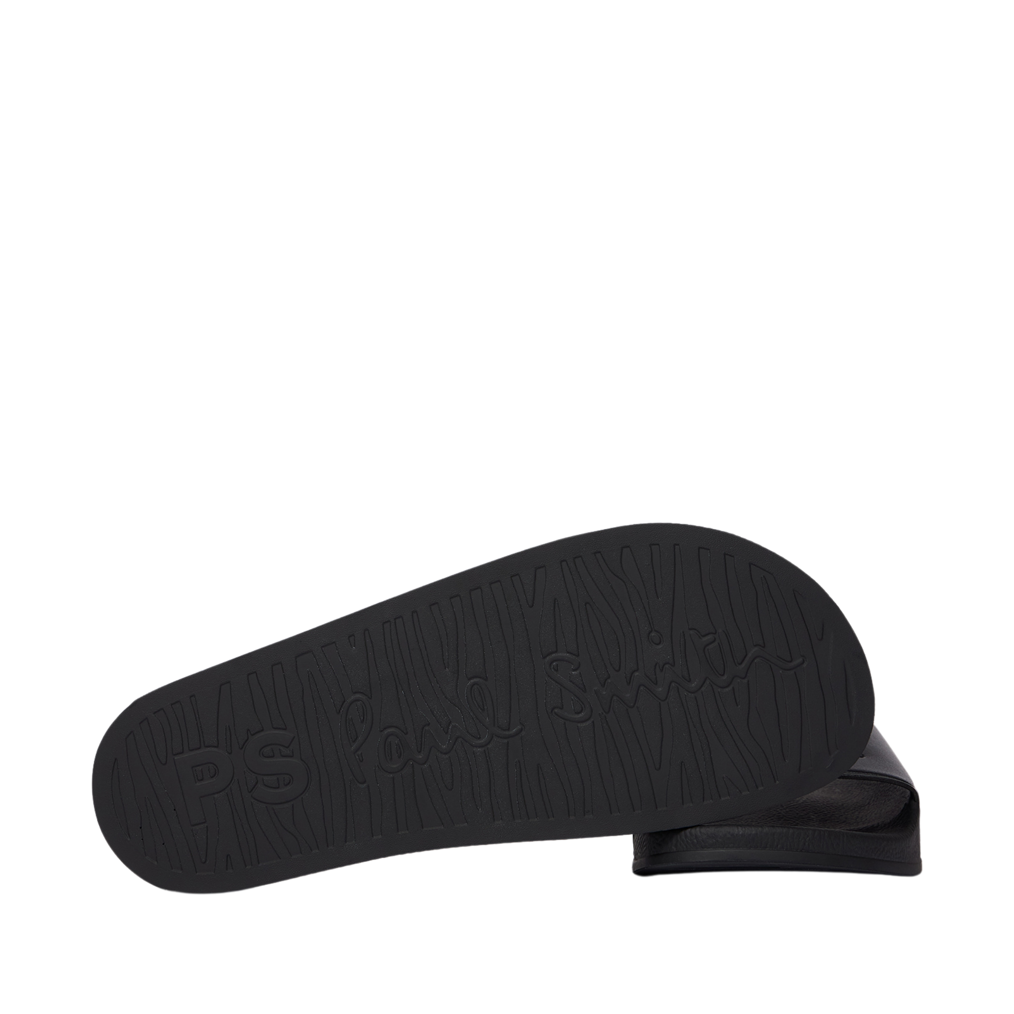 Mens Paul Smith Black Zed Sports Stripe Slides