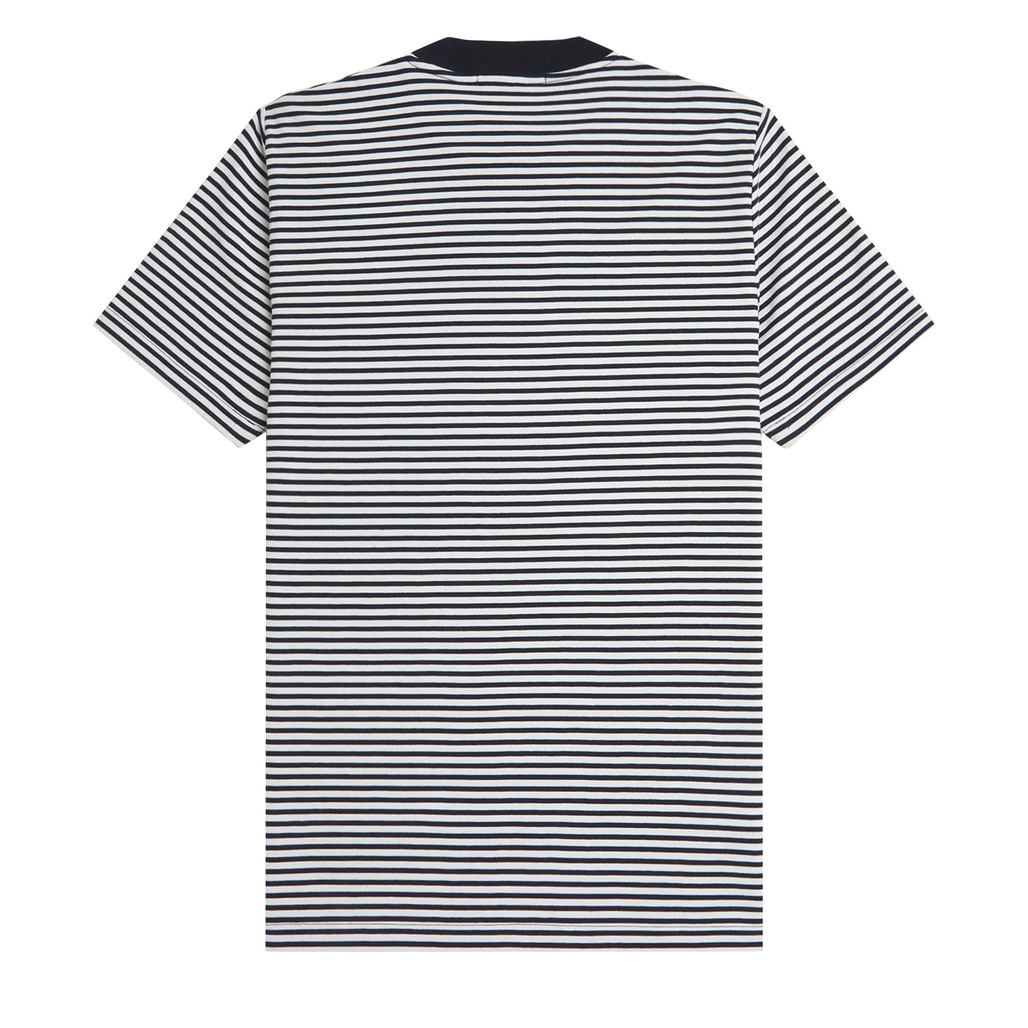 Mens Fred Perry Navy/Snow White Fine Stripe S/s T Shirt