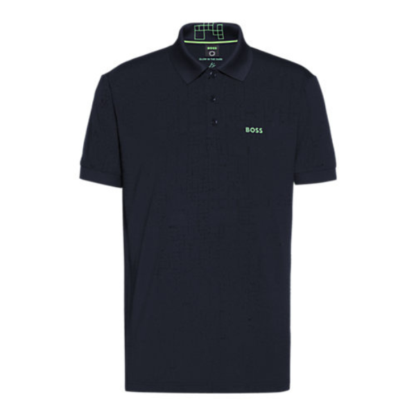 Mens Dark Blue Pauletech S/s Polo Shirt