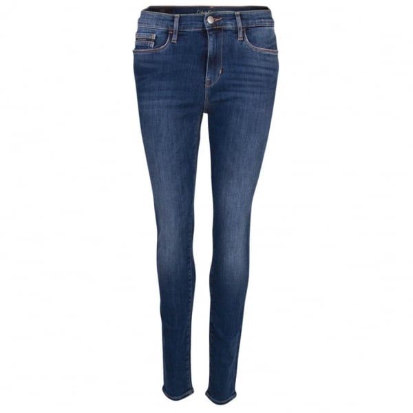 Womens Drake Blue High Rise Skinny Jeans