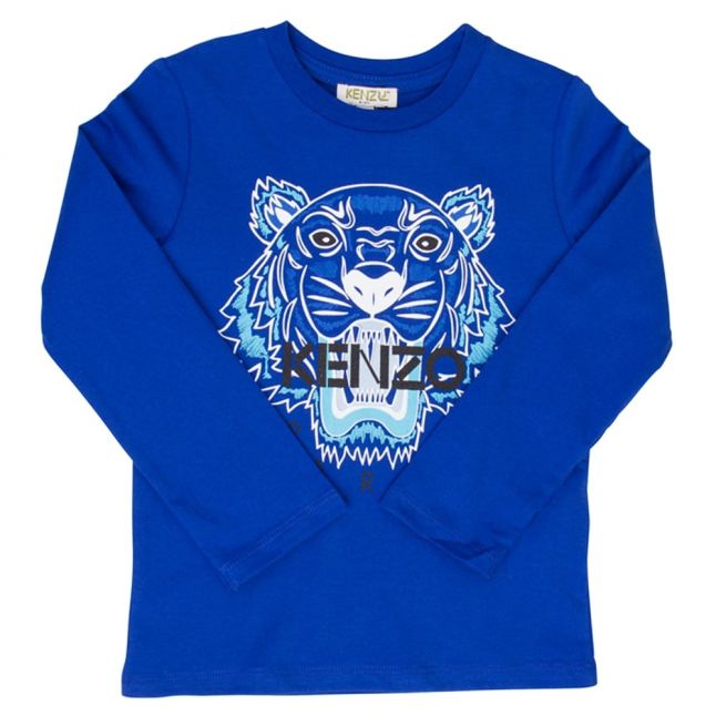 Boys Vivid Blue Tiger 40 L/s Tee Shirt