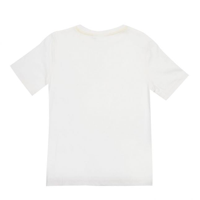 Boys White Colour Logo S/s T Shirt