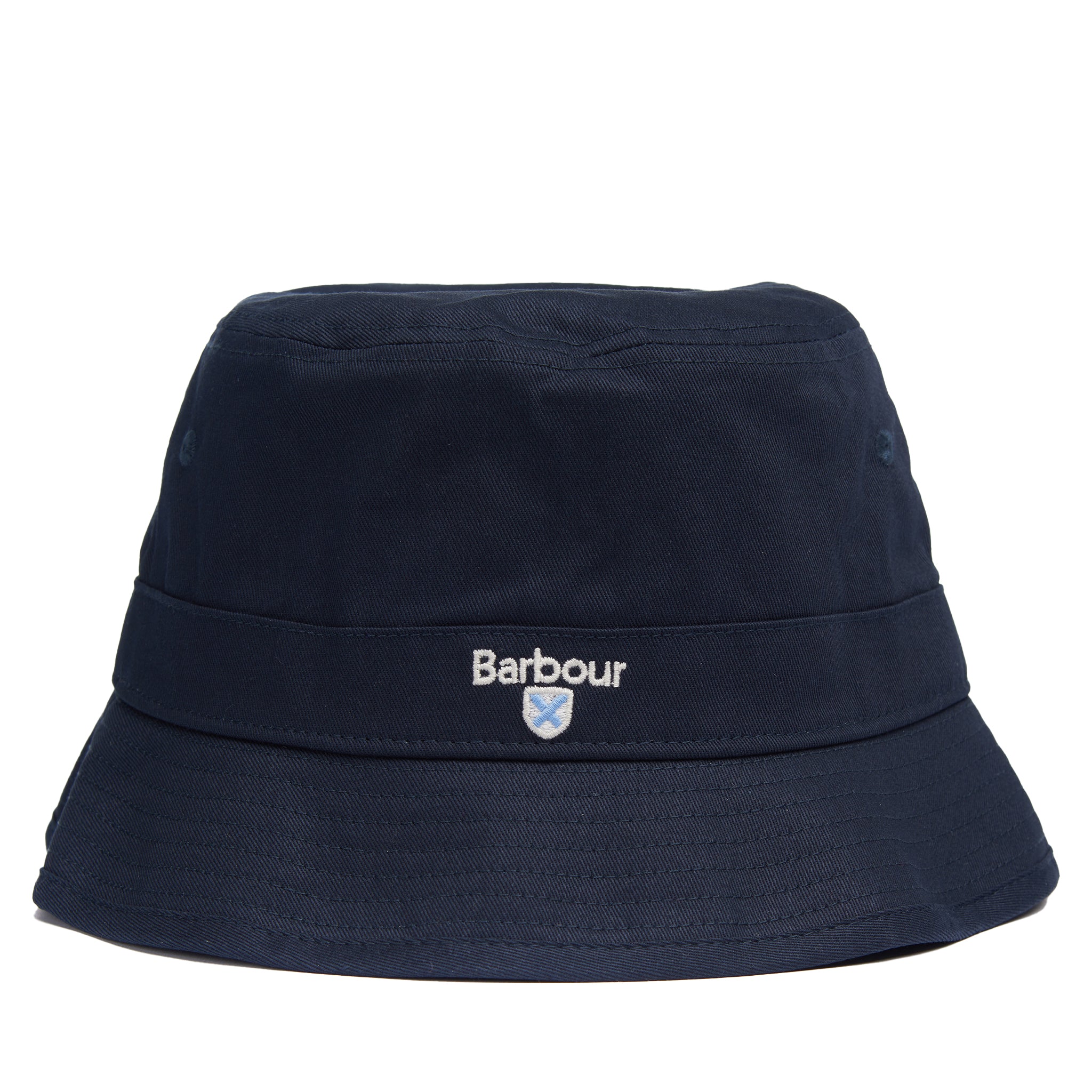 Mens Barbour Navy Cascade Bucket Hat