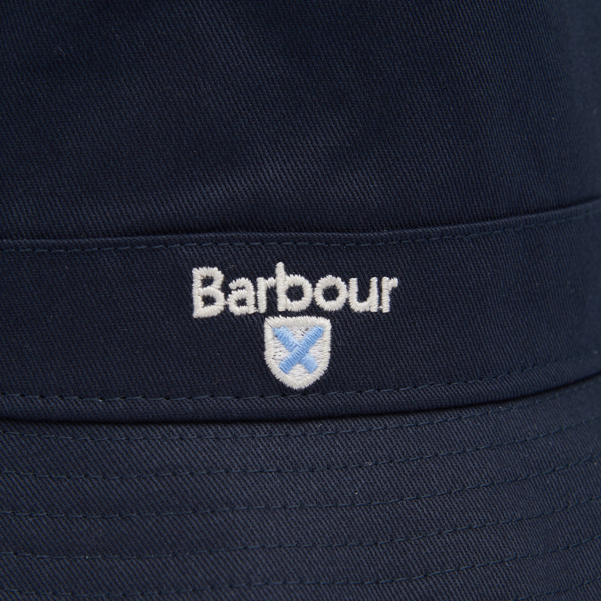 Mens Barbour Navy Cascade Bucket Hat