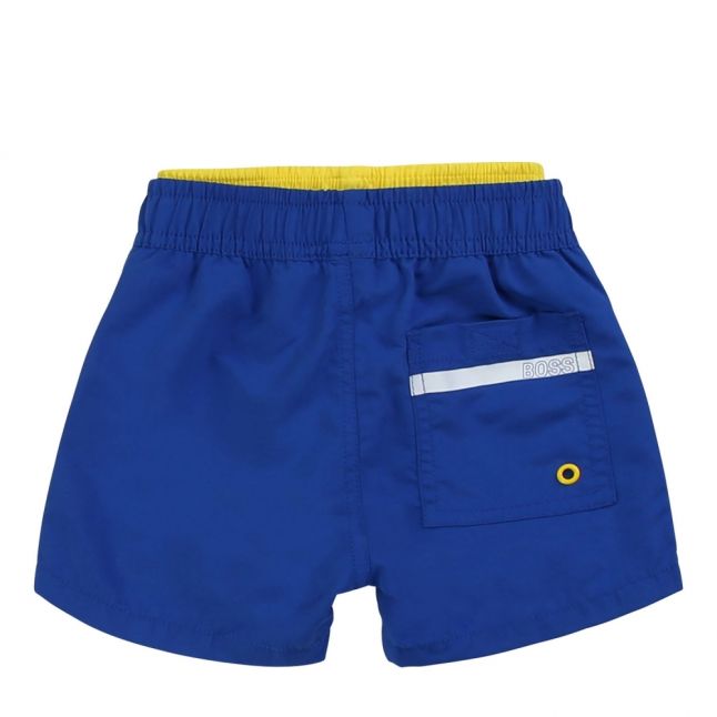 Toddler Wave Blue Vertical Logo Swim Shorts