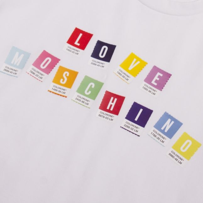 Mens Optical White Letter Tiles S/s T Shirt