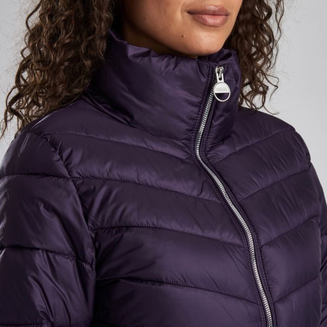 Womens Tempest Purple Dual Quilted Jacket