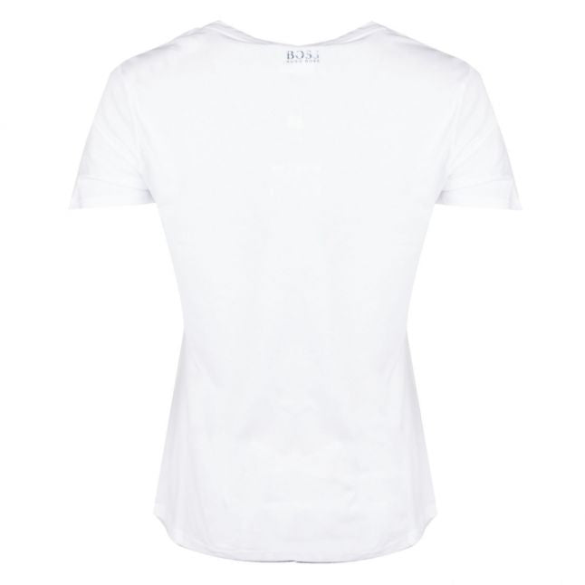 Casual Womens White Tedecent S/s T Shirt