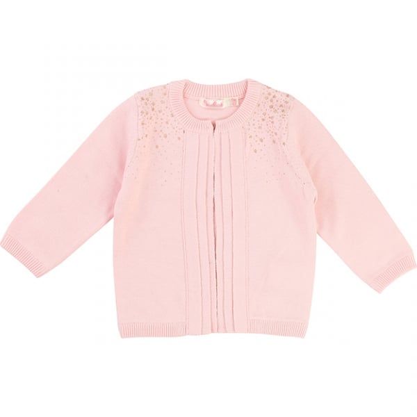 Girls Pink Baby Knit Cardigan