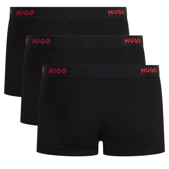 Mens Black/Red 3PK Trunks