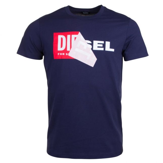 Mens Blue T-Diego-QA S/s T Shirt