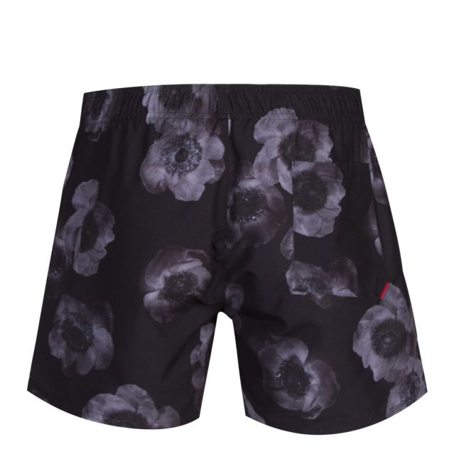 Mens Black/Grey Bonaire Floral Swim Shorts