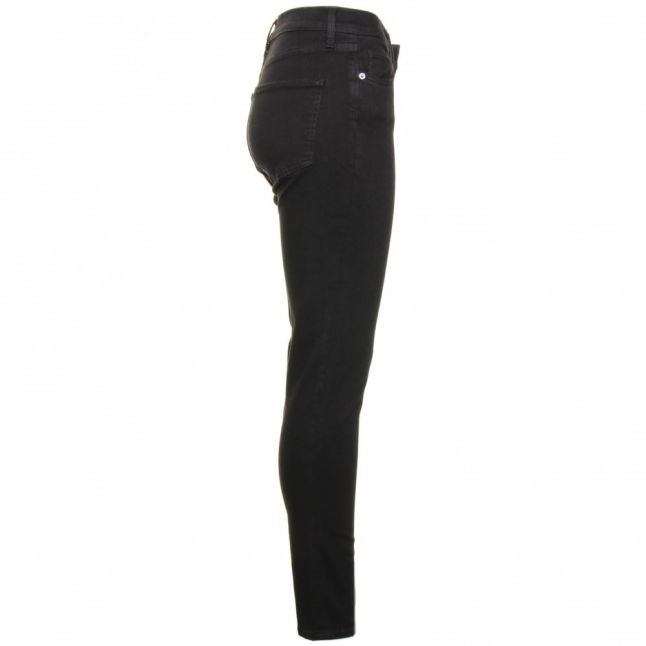 Womens Black Rebound Skinny Fit Jeans