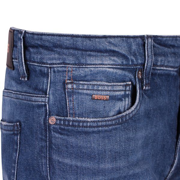 Mens Dark Blue Delaware BC-L-C Slim Jeans