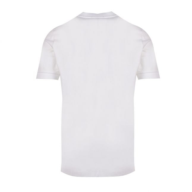 Mens White Marl Stripe S/s T Shirt