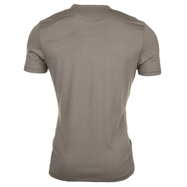 Mens Dusty Olive Plain Pick Stitch S/s Tee Shirt