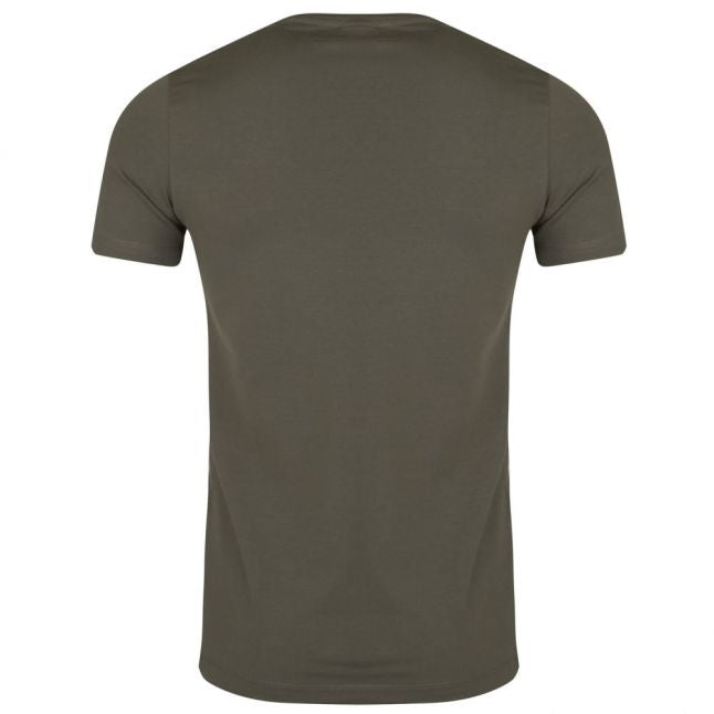 Mens Khaki Chest Logo S/s T Shirt