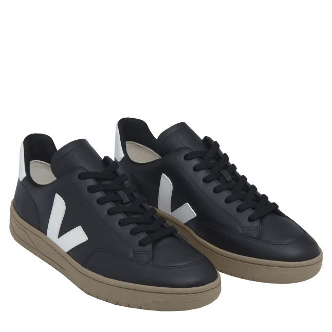 Mens Black/White/Dune V-12 Trainers