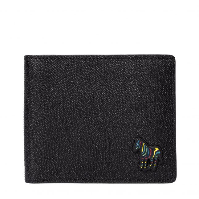 Mens Paul Smith Black Zebra Billfold Wallet