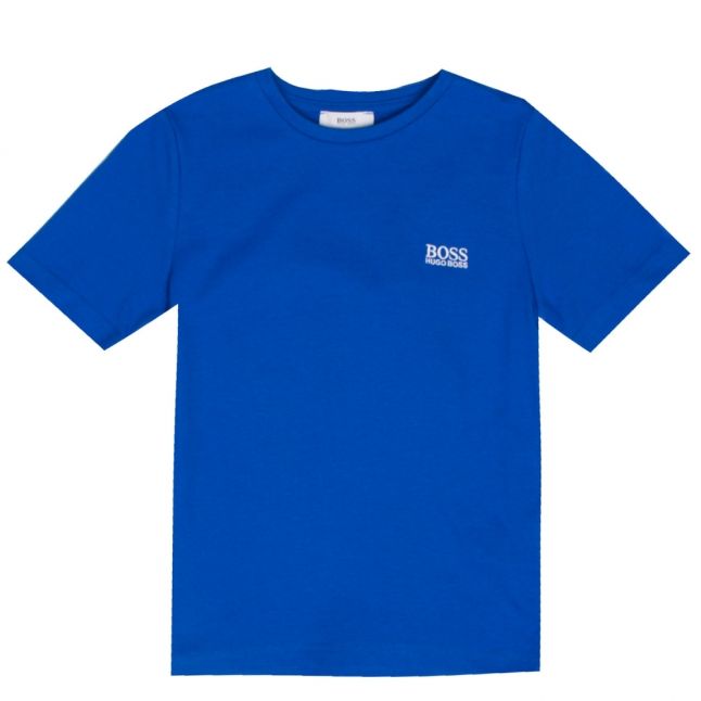 Boys Blue Small Logo S/s T Shirt