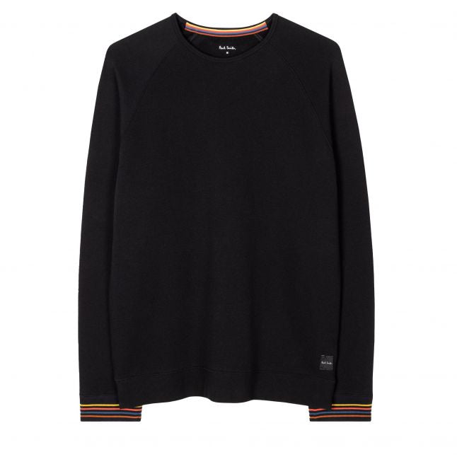 Mens Paul Smith Black Artist Rib Lounge L/s Top