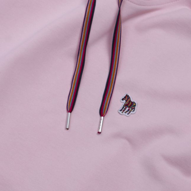 PS Paul Smith Womens Powder Pink Zebra Hooded Sweat Top