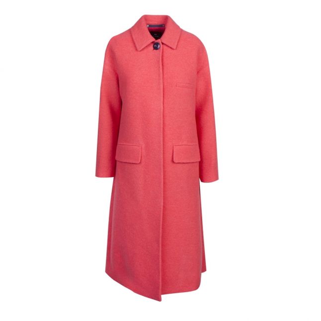 Womens Raspberry Tailored Long Coat