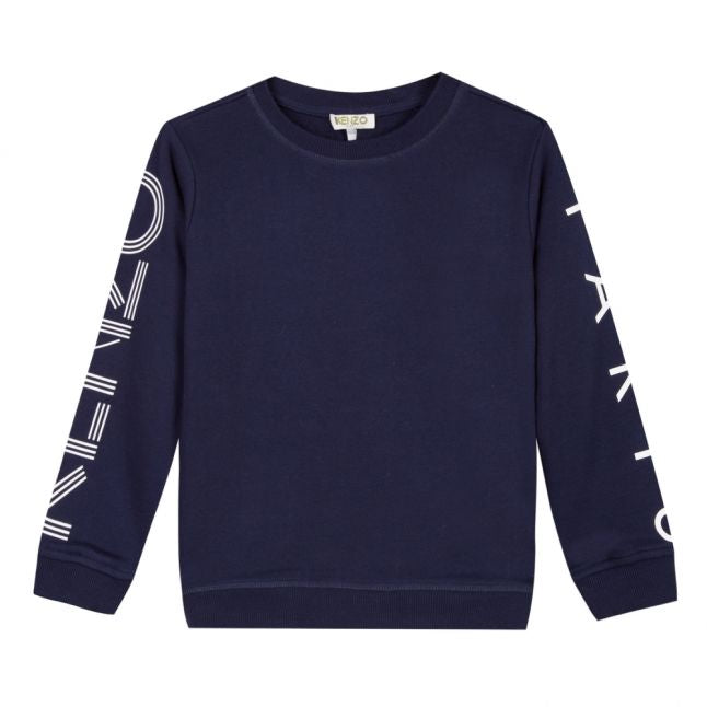 Boys Navy Fantastic Logo Sweat Top