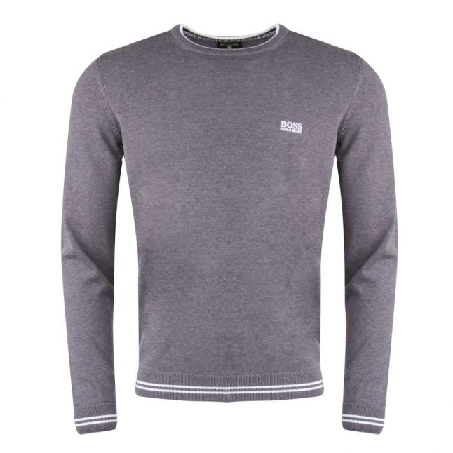 Athleisure Mens Medium Grey Rimex Crew Neck Knitted Jumper