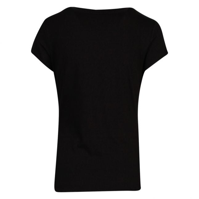 Womens Black Torina Opal Fitted S/s T Shirt