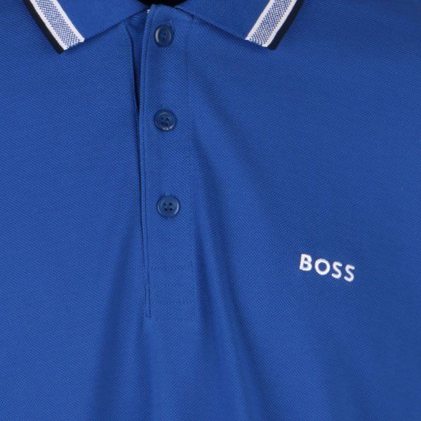 Mens Medium Blue Paddy Regular Fit S/s Polo Shirt