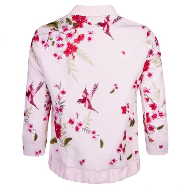 Womens Baby Pink Leelah Blossom Bomber Jacket