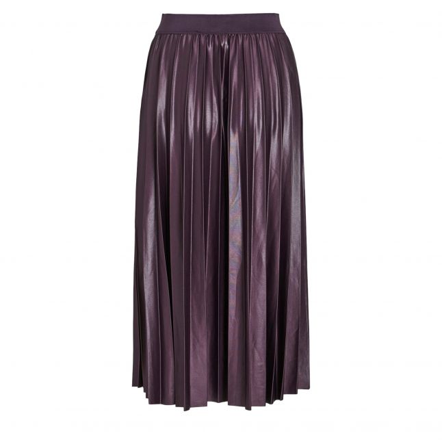 Womens Vila Plum Perfect Vinitban Pleated Midi Skirt