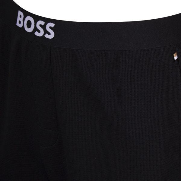 Mens Black Texture Sweat Pants