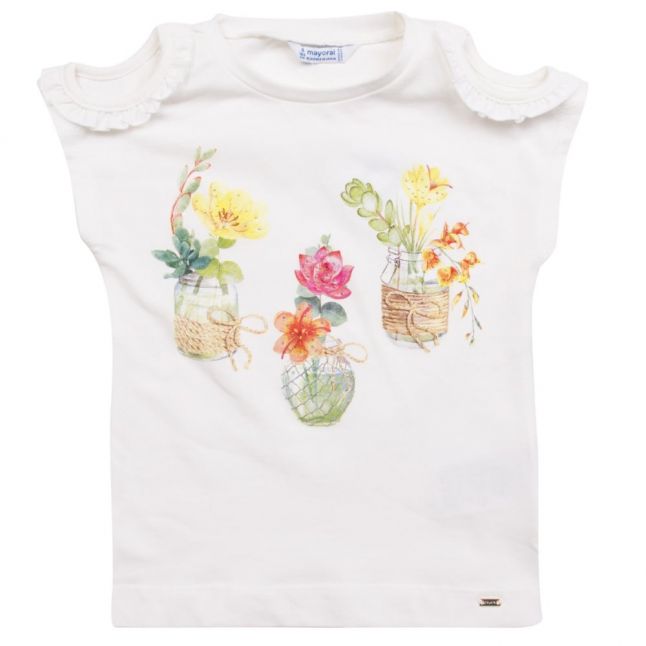 Girls Natural Flowers S/s T Shirt