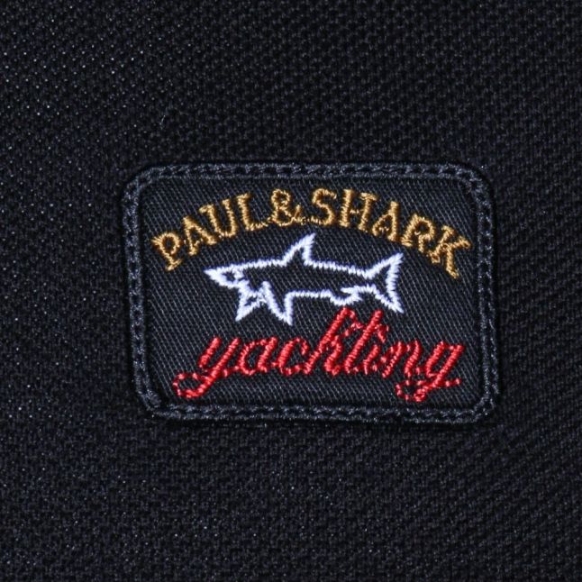 Mens Black Shark Fit S/S Polo Shirt