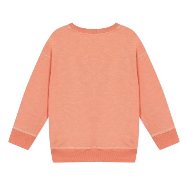 Girls Peach Jamela Elephant Sweat Top