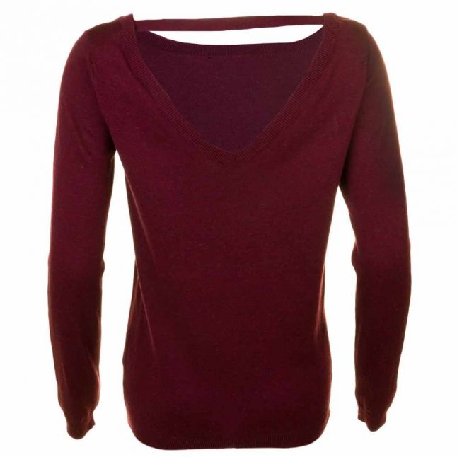 Womens Tawny Port Vilesly L/s Knitted Top