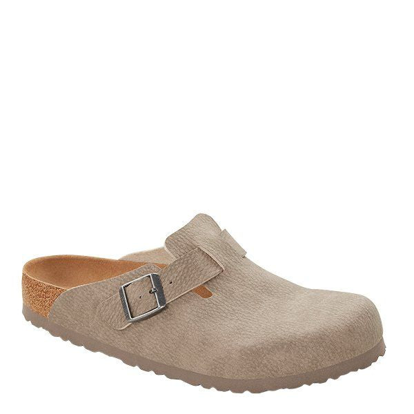 Mens Grey Taupe Boston Desert Dust Vegan Clogs