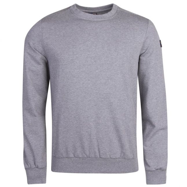 Mens Grey Shark Fit Crew Sweat Top