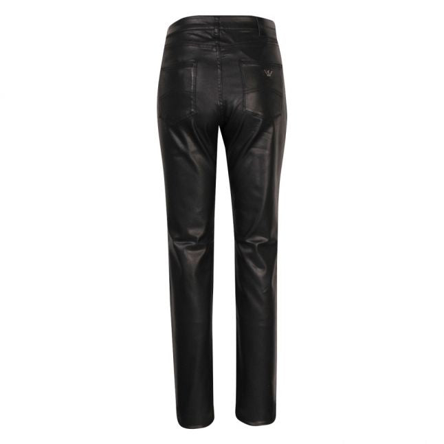 Womens Faux Leather J18 High Rise Slim Fit Jeans