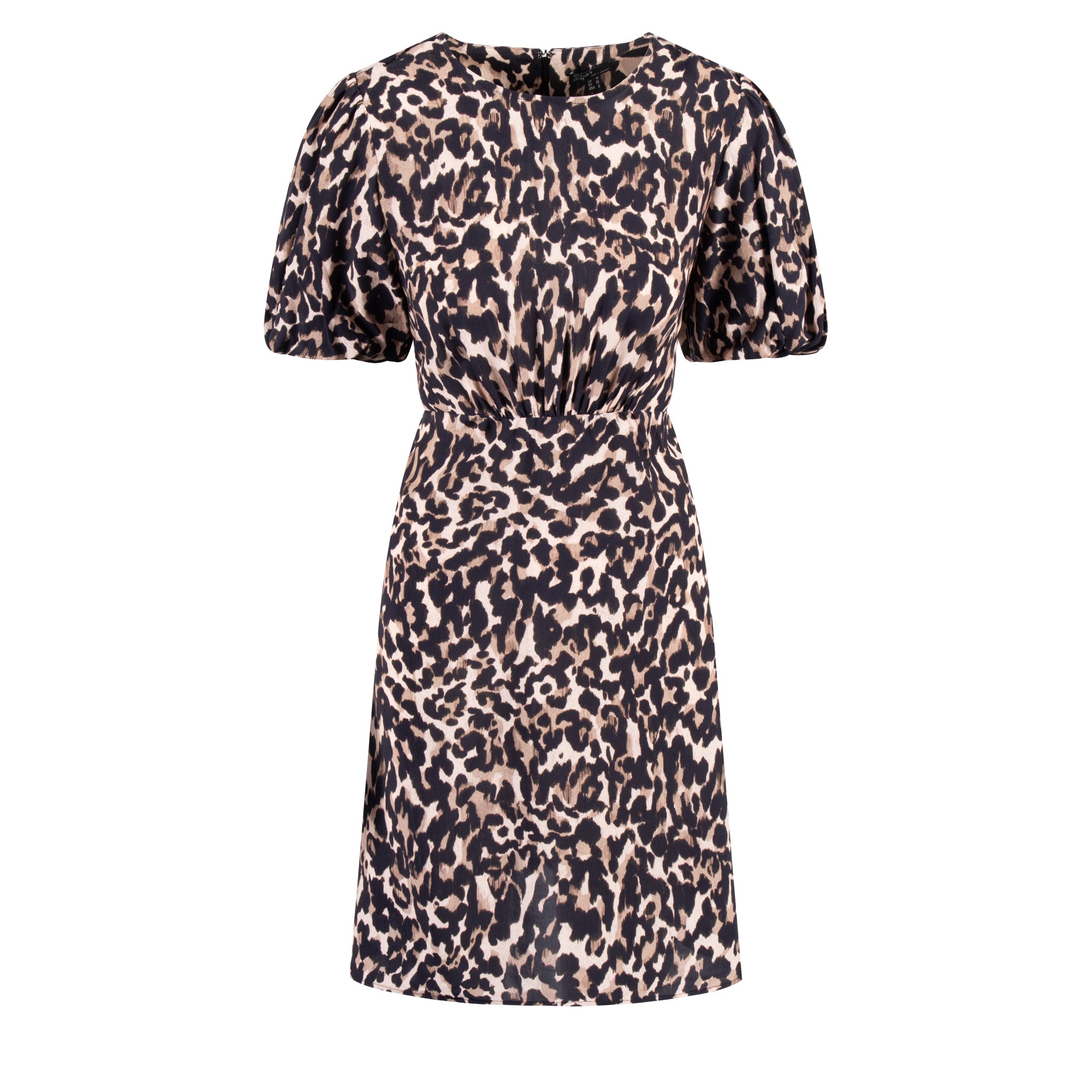 Womens	Brown Leopard Mini Dress