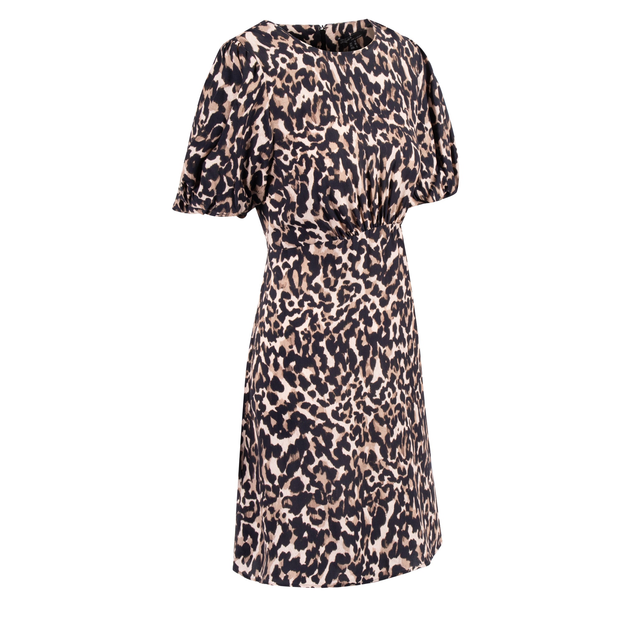 Womens	Brown Leopard Mini Dress